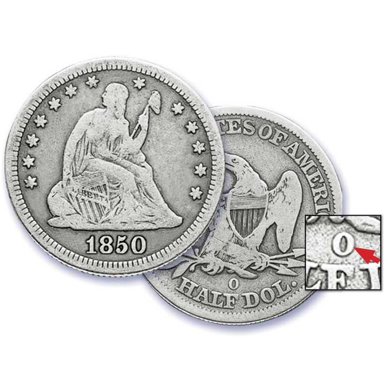 The New Orleans Mint Seated Liberty Coin Collection SLM 1